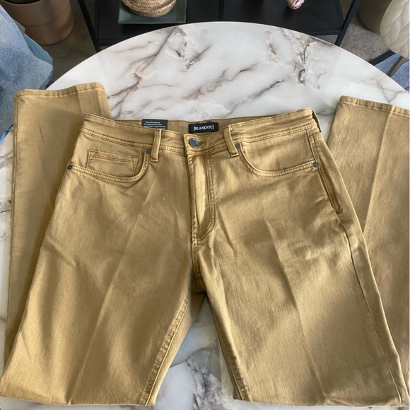 Blank NYC Mens Wooster Jeans- Khaki/Brown Color - Picture 1 of 5